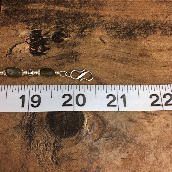 Labradorite Gemstone Pentacle Bead Necklace 20” - Picture 6 of 9